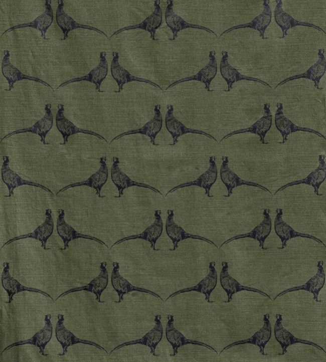 Pheasant Fabric By Barneby Gates In Camo Green | Jane Clayton