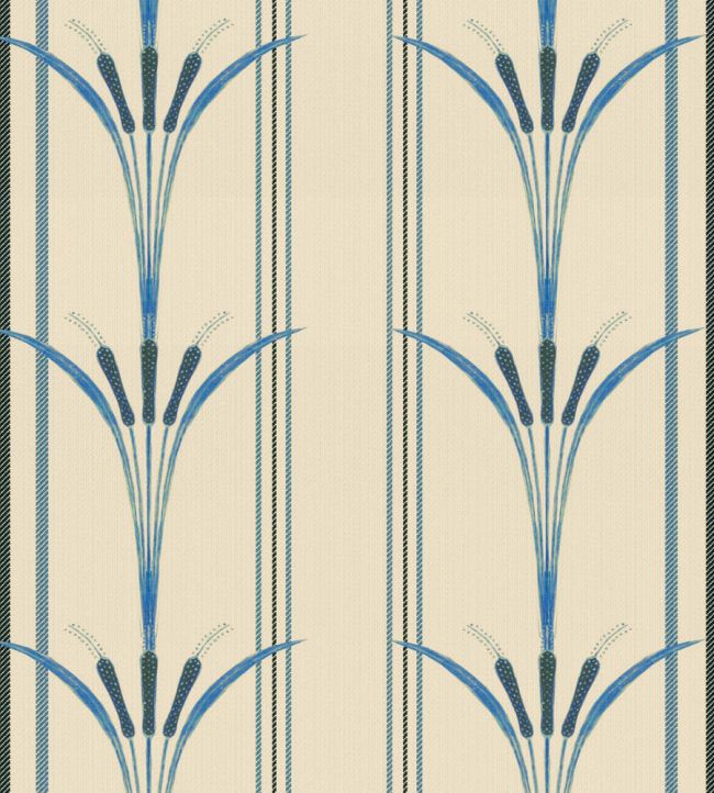 Danube Stripe Wallpaper in Blue by MINDTHEGAP | Jane Clayton