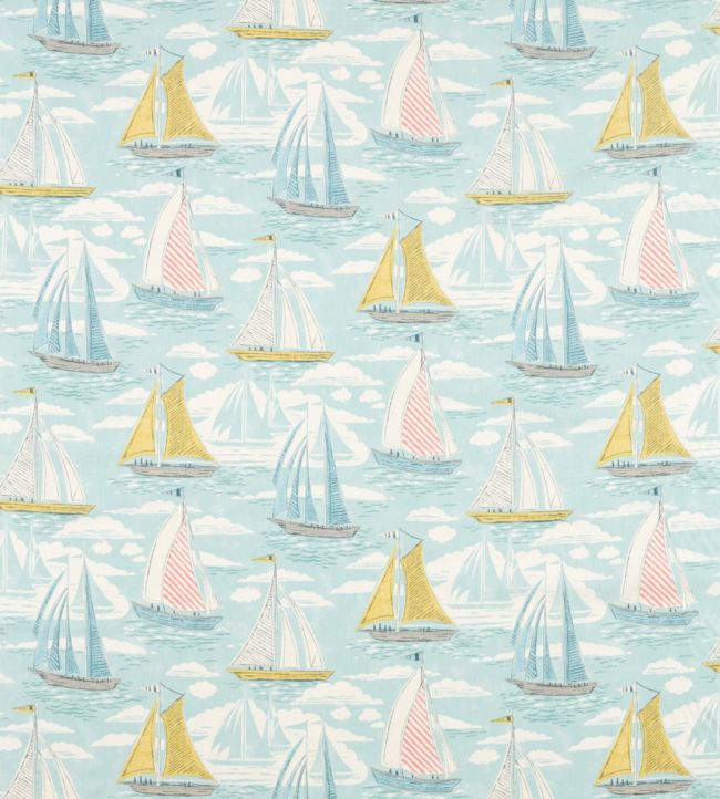 Sailor Fabric in Aqua by Sanderson | Jane Clayton