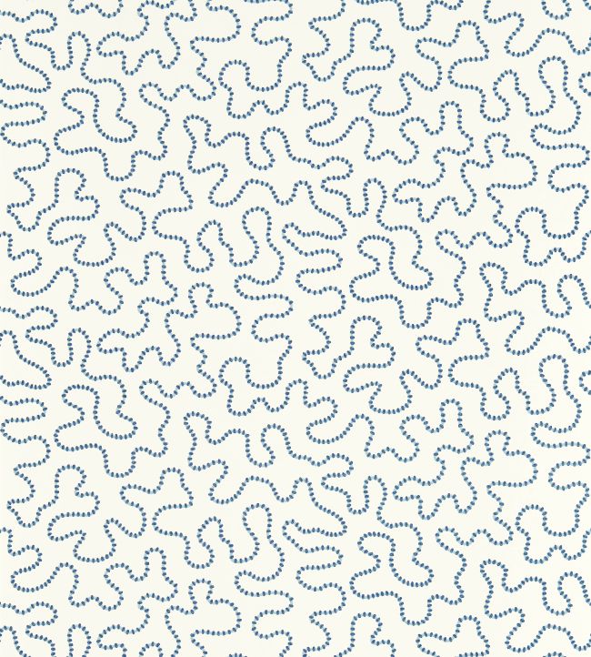 Wiggle Wallpaper in Lapis/Sky by Harlequin | Jane Clayton