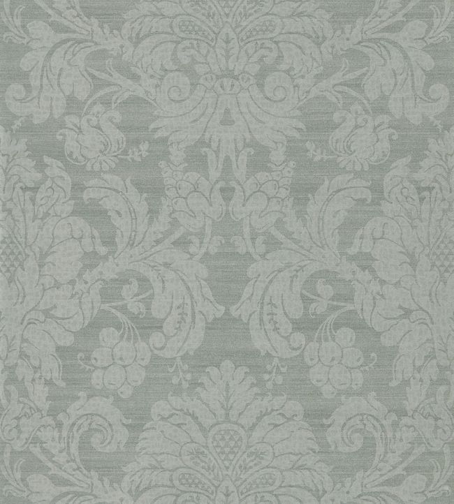 Crivelli Wallpaper in Zinc by Zoffany | Jane Clayton