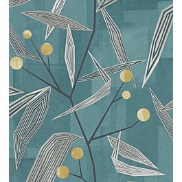 Entity Wallpaper in Teal/Linden by Harlequin | Jane Clayton