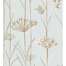 Gardinum Wallpaper in Seafoam, Chalk, Gold by Harlequin | Jane Clayton