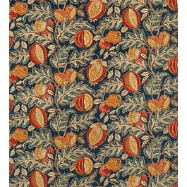 Cantaloupe Fabric in Tumeric/Indigo by Sanderson | Jane Clayton