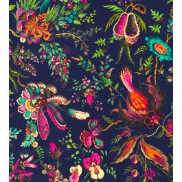 Wonderland Floral Velvet Fabric in Sapphire/Spinel/Emerald by Harlequin ...