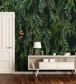 Art Deco Jungle Wallpaper Mural in 6 by NLXL | Jane Clayton