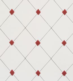 Diamond Trellis Wallpaper by Barneby Gates Red