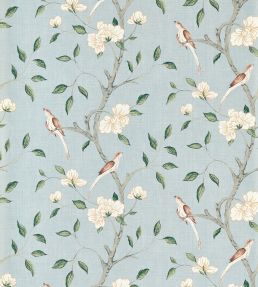 Eleonora Print Wallpaper in Stockholm Blue by Zoffany | Jane Clayton