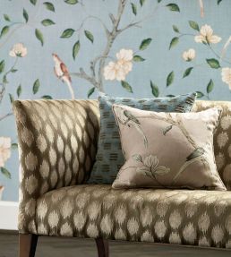 Eleonora Print Wallpaper in Evergreen by Zoffany | Jane Clayton