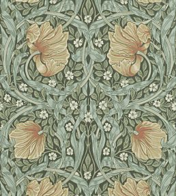 Pimpernel Wallpaper in Bayleaf/Manilla by Morris & Co | Jane Clayton